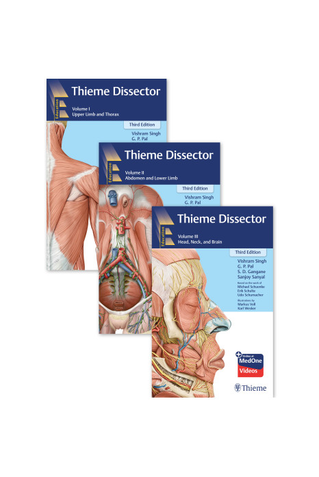 Thieme Dissector  Set of 3 Volumes , 3rd Edition ( 2026)