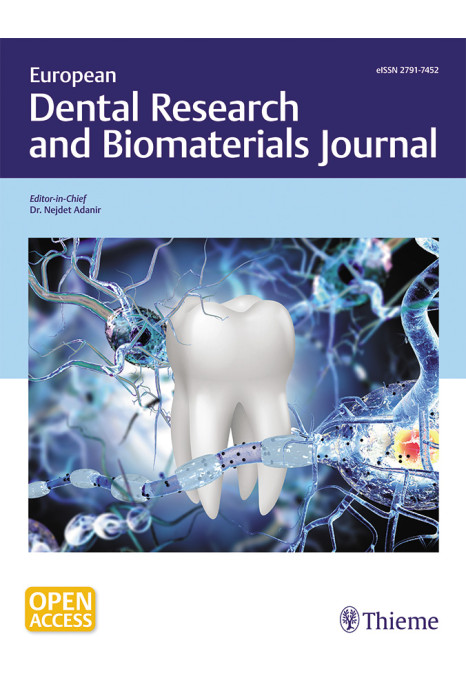 European Dental Research and Biomaterials Journal